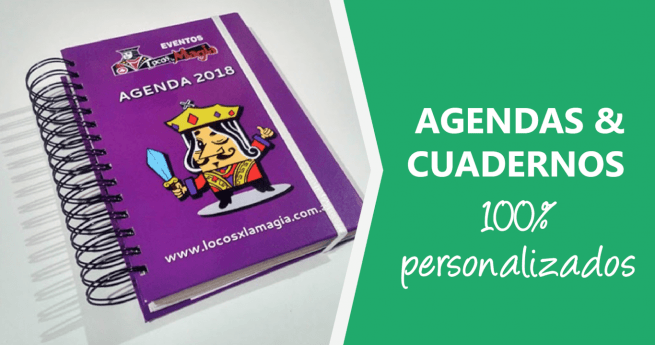Agendas y Cuadernos 100% personalizados Agendas y Cuadernos 100% personalizados